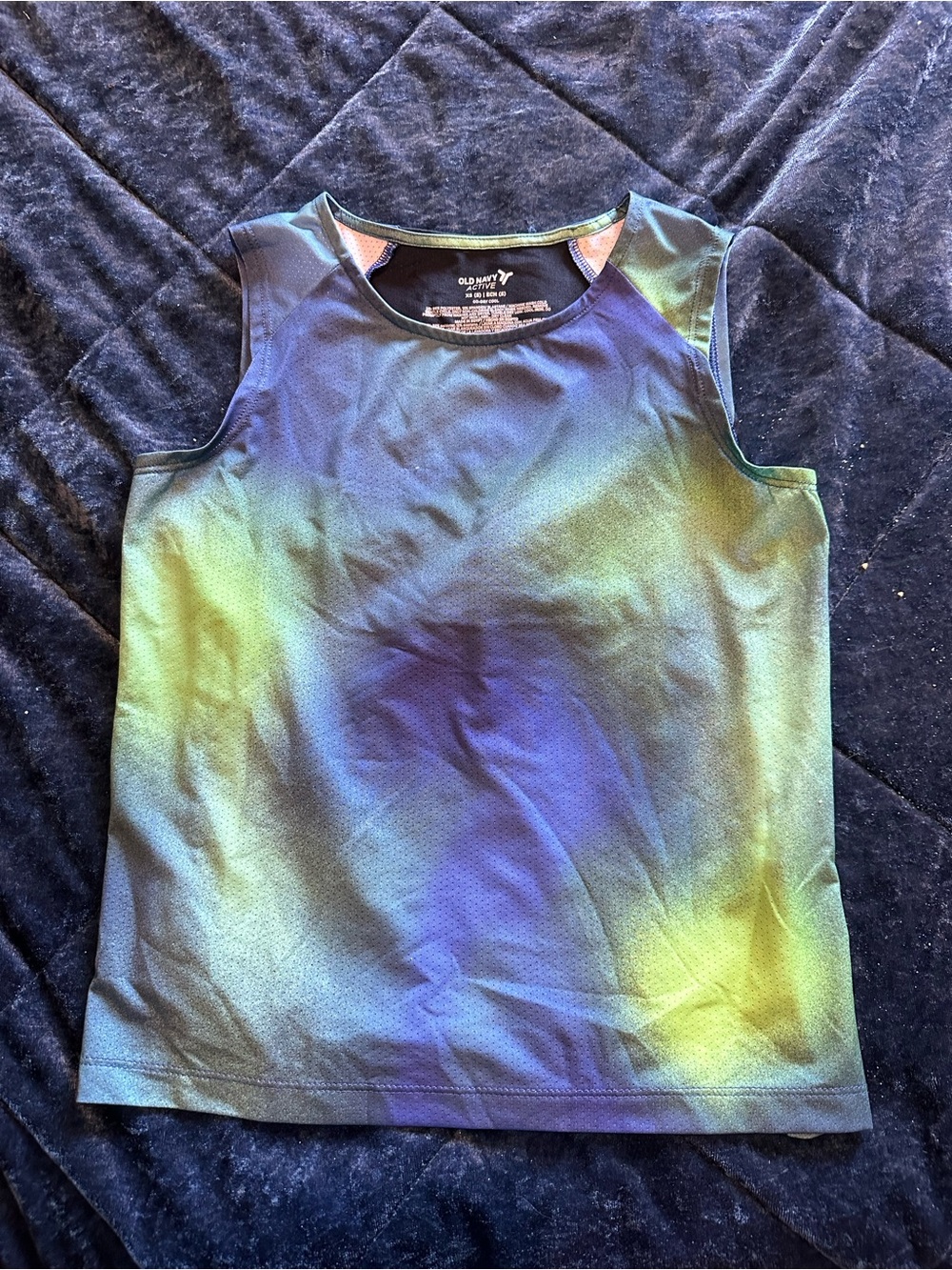 Old Navy' Green & Blue Ombre Active Tank Top